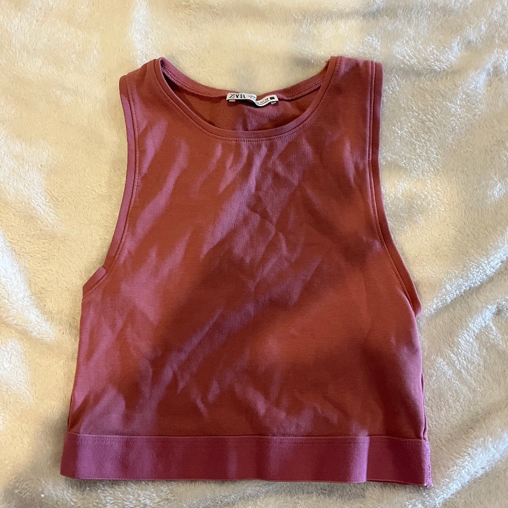 Pink zara tank